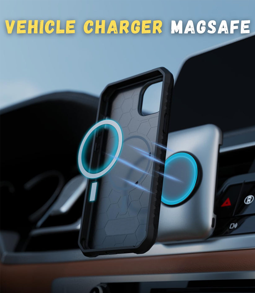 iPhone 13/14/15 Four-Corner Anti-Fall Shockproof Magnetic Airbag Case